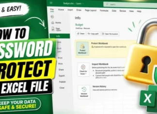 How to Password Protect an Excel File and Keep Your Workbook Private How to Password Protect an Excel File